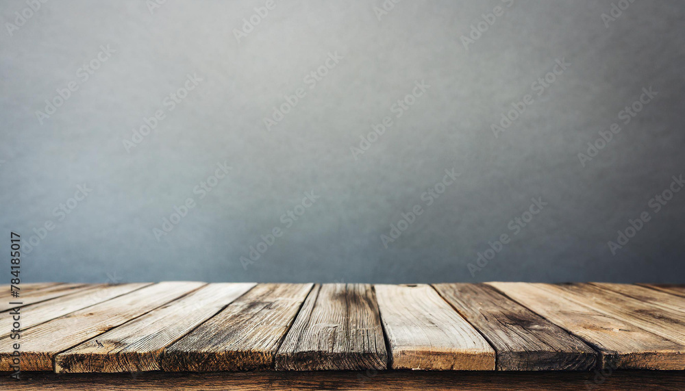 Poster abstract empty gray background with empty table top