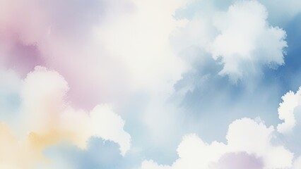 Obraz premium abstract spalsh cloud watercolor paint background illustrtaion