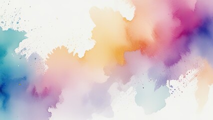 abstract spalsh colorfull watercolor paint background illustrtaion