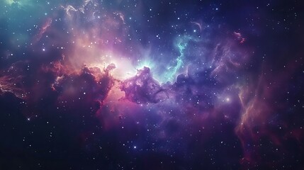 Ethereal space galaxy background. Deep space science astronomy. Abstract Universe Wallpaper