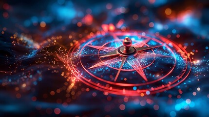 A digital compass guiding HR professionals
