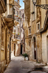 Narrow Street  In Ortygia