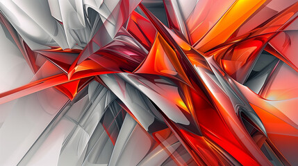 Abstract background image with red and orange colors using harsh lines and shapes representing anger.