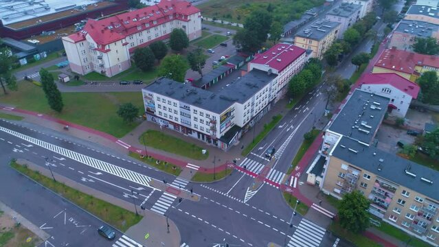 Railway Station Elk Dworzec Kolejowy Aerial View Poland