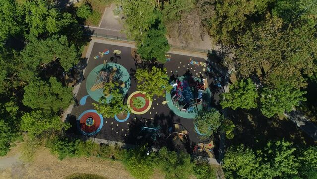 Playground Otwock Plac Zabaw Park Miejski Aerial View Poland