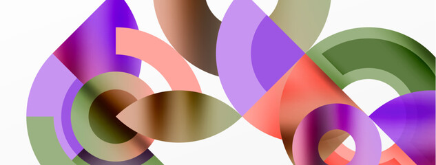 A mesmerizing artwork featuring a vibrant mix of violet and magenta circles and petals, showcasing creative arts and intricate patterns on a white background