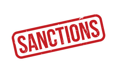 Sanctions Stamp. Sanctions Rubber grunge Stamp Seal