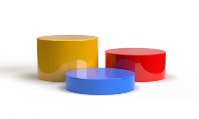 Creative 3d shaped podium