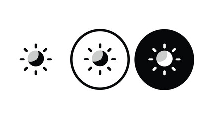 icon Eye Comfort shield black outline for web site design 
and mobile dark mode apps 
Vector illustration on a white background