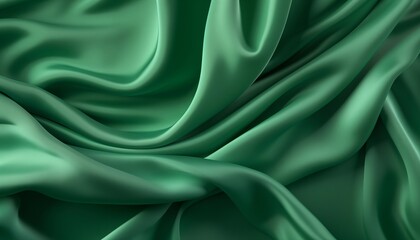 green silk satin background
