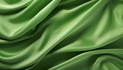 green silk satin background