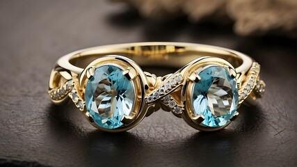  Blue Topaz Ring