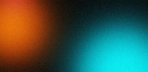 Black orange blue , template empty space , grainy noise grungy texture color gradient rough abstract background shine bright light and glow