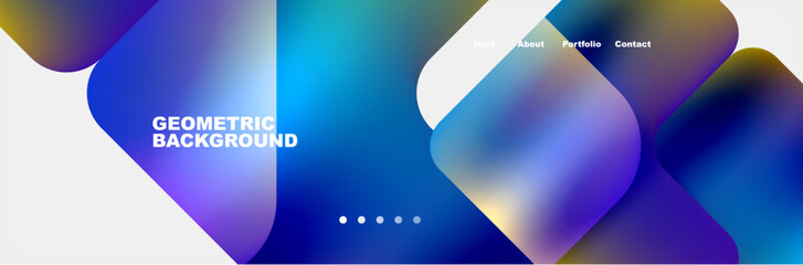 An automotive lighting display device with electric blue and magenta geometric shapes on a white background, resembling a macro photography of liquid in a gadget, creating a captivating font