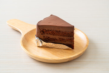 chocolate cake with soft chocolate layer