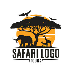 Creative Vector safari logo design