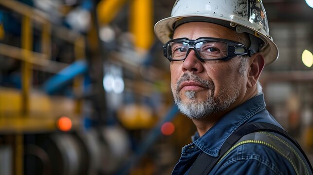 A Native American mechanical engineer, specializing in industrial manufacturing machinery within a factory setting, prioritizes diversity, quality control, repair, and a safety-first approach.