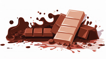 Chocolate Temptation: Simple Vector Illustration