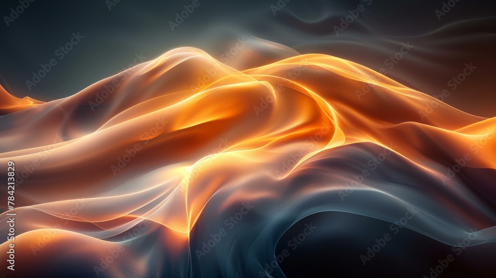 Poster sleek curves and bold lines merge in a modern abstract background, a harmony of color and form, mini