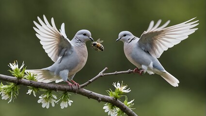 Dove-with-bee-ai-image