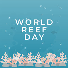 vector graphic of World Reef Day ideal for World Reef Day celebration.