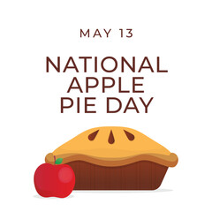 vector graphic of National Apple Pie Day ideal for National Apple Pie Day celebration.