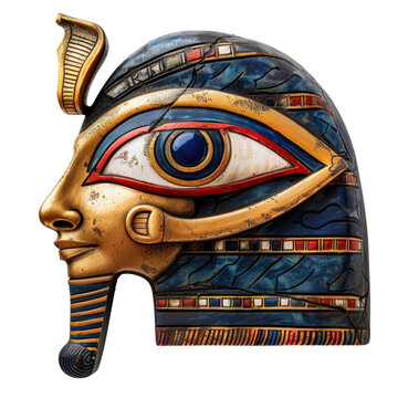 Eye of Horus Egypt Art object isolated on transparent png.