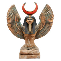 Isis Egypt Art object isolated on transparent png.