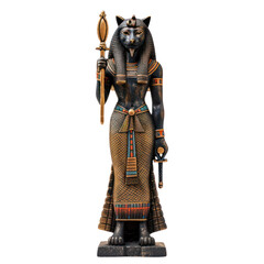 Sekhmet Egypt Art object isolated on transparent png.