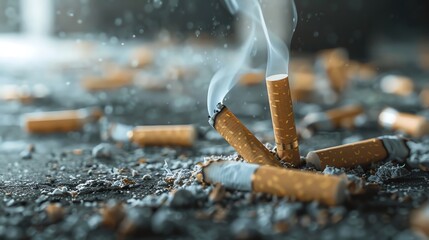 The dangers of passive smoking environments highlighted through visual representation of secondhand smoke risk