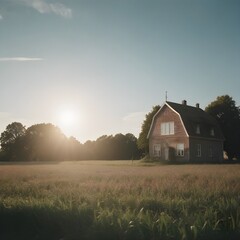 Fototapeta premium barn in the field