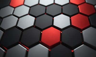 Abstract technology or medical background with hexagons shape pattern