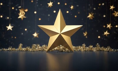 starry holiday background