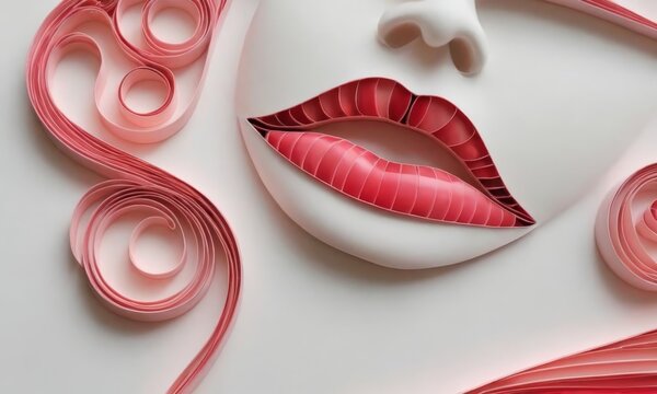 lips clipart art style background