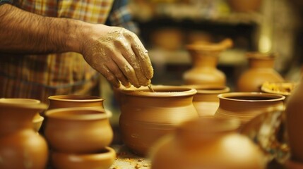 Ceramics Technician Glazing Pottery