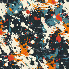 Abstract Grunge Splatter, Bold Paint Drops, Urban Artistic Background