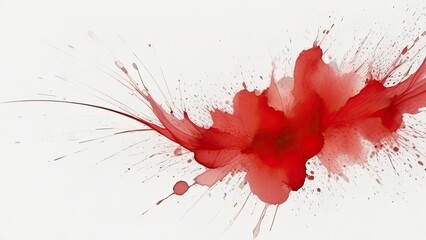 abstract spalsh red watercolor background