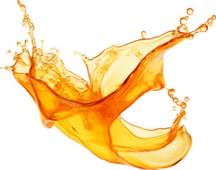 orange juice splashing isolated on white or transparent background,transparency