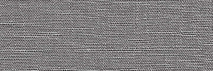  Grunge texture linen fabric. Vector illustration.  monochrome background of rough canvas