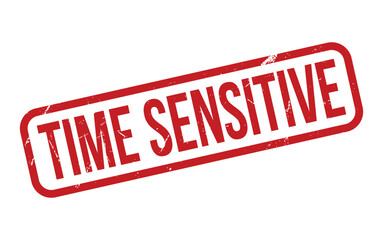 Time Sensitive Rubber Stamp Seal Vector