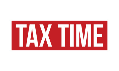 Tax Time Rubber Stamp Seal Vector