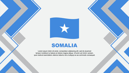 Obraz na płótnie Canvas Somalia Flag Abstract Background Design Template. Somalia Independence Day Banner Wallpaper Vector Illustration. Somalia Banner