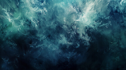 moody oil paint background characterized by deep shades of indigo, charcoal, and emerald, conveying a sense of mystery, depth, and intrigue, ideal for adding atmosphere and depth to digital artworks - obrazy, fototapety, plakaty