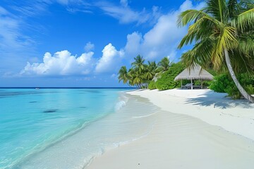 ヤシの木と青い海