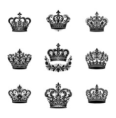 Elegant detailed classic crowns
