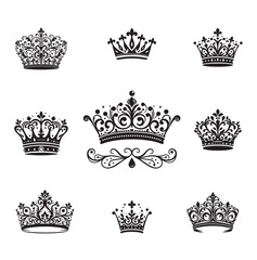 Elegant Rococo style crowns © marilenart