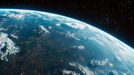 View of the planet Earth. Close up.