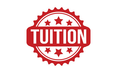 Obraz premium Tuition rubber grunge stamp seal vector