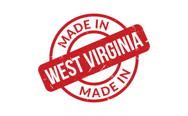 Made In West Virginia Rubber Stamp