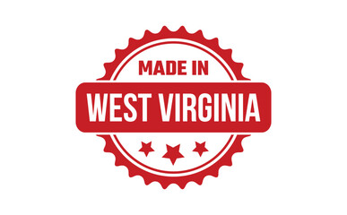 Made In West Virginia Rubber Stamp